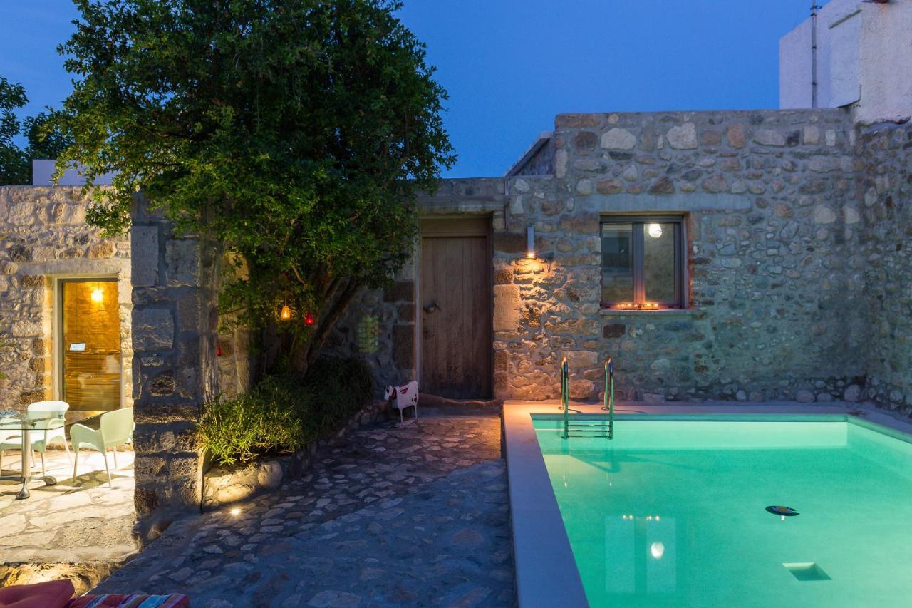 Muazzo Creta Stone House, Nature Escape With Pool, By Thinkvilla Pigi  Ngoại thất bức ảnh