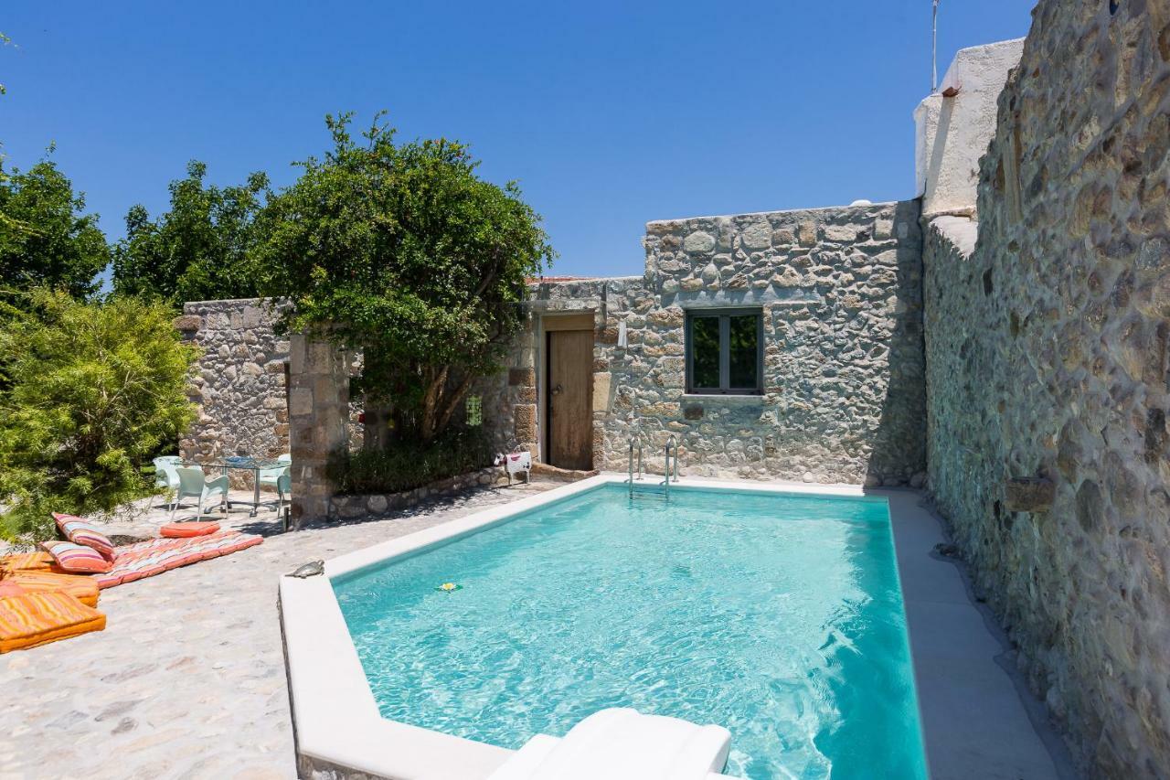 Muazzo Creta Stone House, Nature Escape With Pool, By Thinkvilla Pigi  Ngoại thất bức ảnh