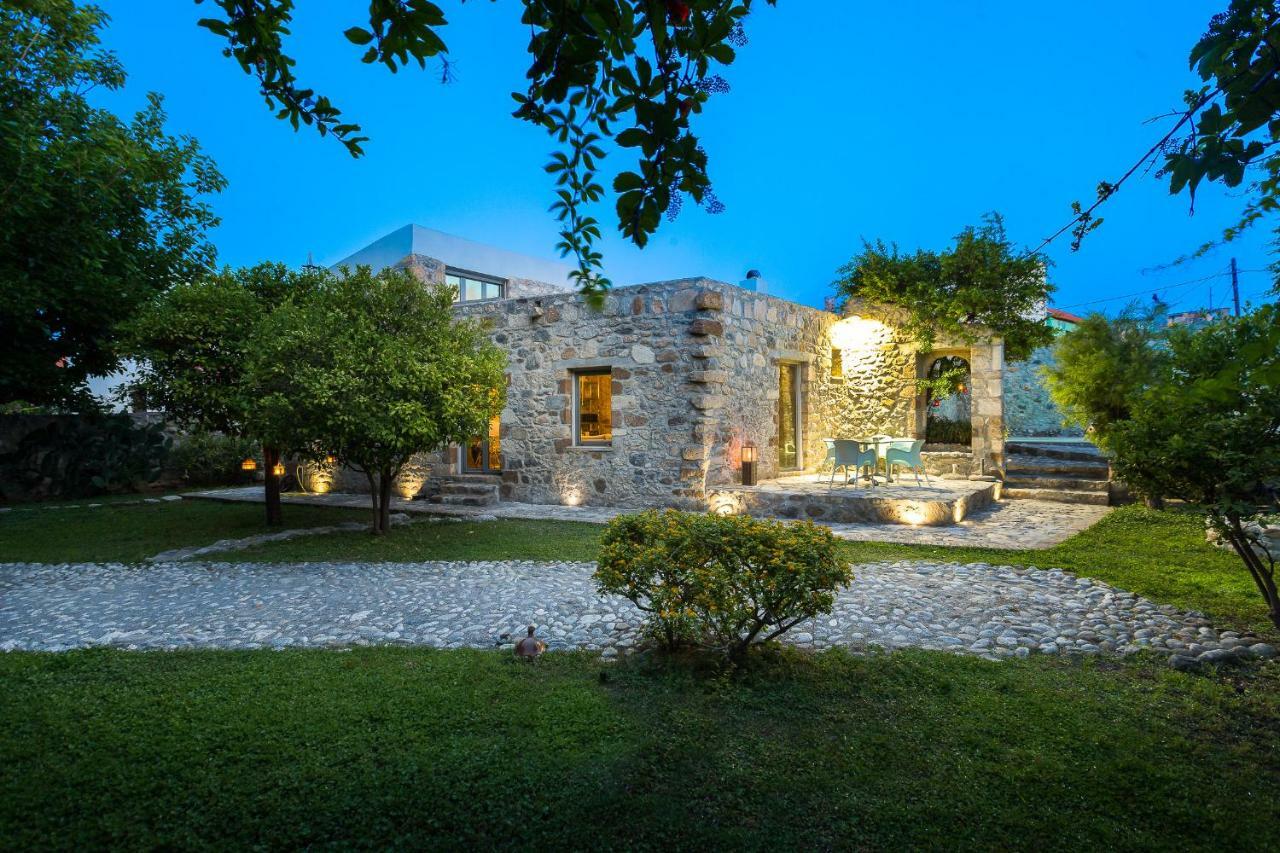 Muazzo Creta Stone House, Nature Escape With Pool, By Thinkvilla Pigi  Ngoại thất bức ảnh