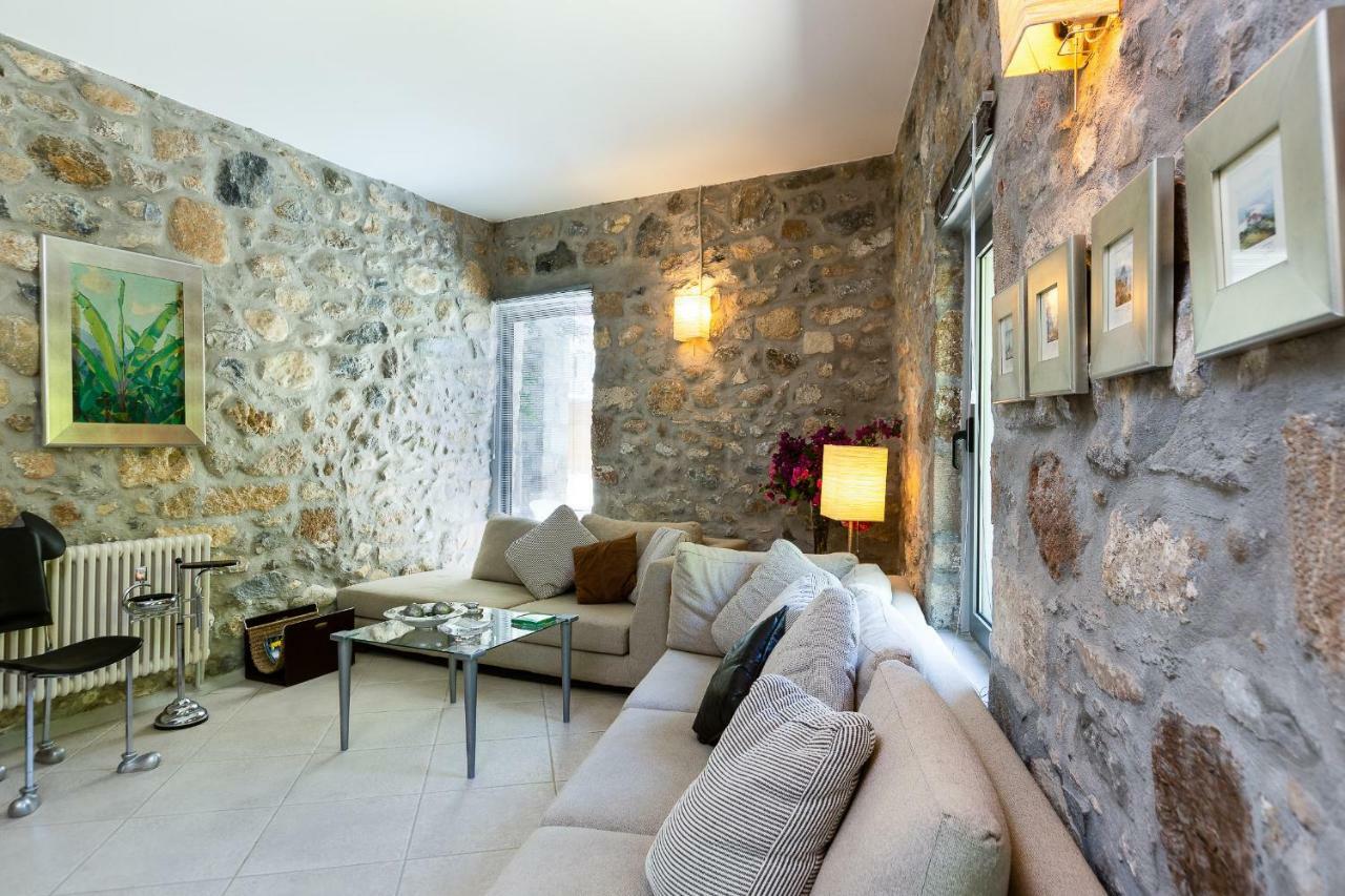 Muazzo Creta Stone House, Nature Escape With Pool, By Thinkvilla Pigi  Ngoại thất bức ảnh