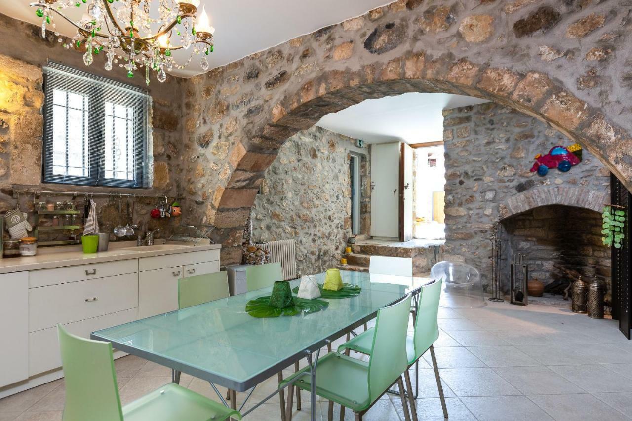 Muazzo Creta Stone House, Nature Escape With Pool, By Thinkvilla Pigi  Ngoại thất bức ảnh