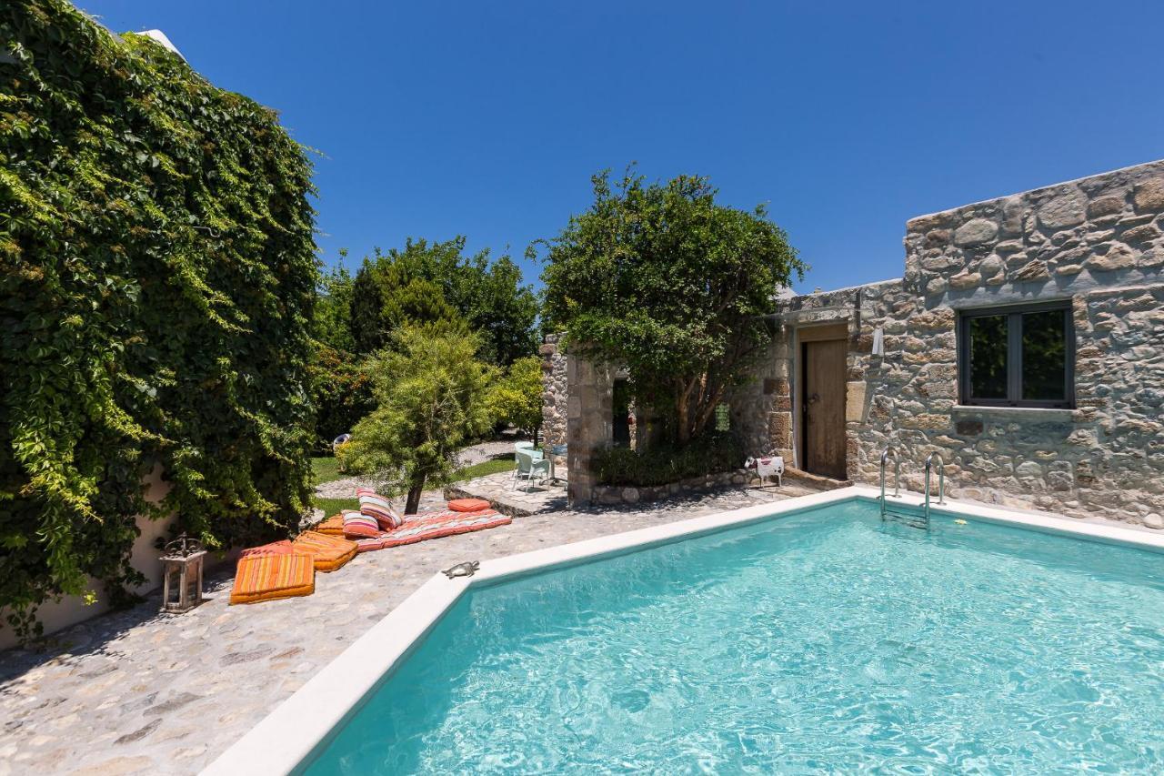 Muazzo Creta Stone House, Nature Escape With Pool, By Thinkvilla Pigi  Ngoại thất bức ảnh